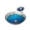 Novatto DIACCIO Glass Vessel Bathroom Sink Set, Brushed Nickel NSFC-017001BN - alternate 1
